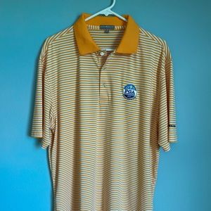 Peter Millar Summer Comfort 2013 PGA Championship Golf Polo Shirt Mens Size L